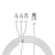 Baseus SUP0003349 cable USB USB 3.2 Gen 1 (3.1 Gen 1) 1,2 m USB A USB C/Micro USB-A/Lightning Blanco